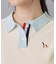 【ADABAT NAVY】ニット切替ポロシャツ