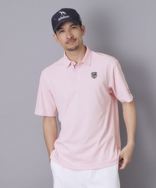 ADABAT NAVY】吸水速乾/UVカット シャダンカノコエンブレム半袖