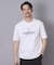 【ADABAT NAVY】接触冷感/抗菌防臭/消臭 アイスクリアコットン半袖ロゴT