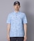 【ADABAT NAVY】吸水速乾/UVカット エアロフォトリンクスプリント半袖ポロシャツ