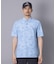 【ADABAT NAVY】吸水速乾/UVカット エアロフォトリンクスプリント半袖ポロシャツ