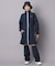 【ADABAT NAVY】レッグカバー付きレインワンピース