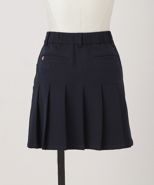 ADABAT NAVY】ダブルクロスプリーツスカート｜アダバットの通販｜&mall