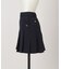 【ADABAT NAVY】接触冷感　ダブルクロスプリーツスカート