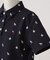 【ADABAT NAVY】モノグラムサッカー半袖ポロシャツ