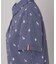 【ADABAT NAVY】モノグラムサッカー半袖ポロシャツ