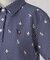 【ADABAT NAVY】モノグラムサッカー半袖ポロシャツ