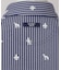 【ADABAT NAVY】モノグラムサッカー半袖ポロシャツ