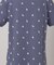 【ADABAT NAVY】モノグラムサッカー半袖ポロシャツ