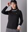 【ADABAT NAVY】UVカット ロゴリブタートルネックプルオーバー