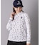 【ADABAT NAVY】シャダンモノグラム長袖ポロシャツ