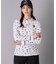 【ADABAT NAVY】シャダンモノグラム長袖ポロシャツ
