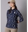 【ADABAT NAVY】シャダンモノグラム長袖ポロシャツ
