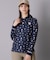 【ADABAT NAVY】シャダンモノグラム長袖ポロシャツ