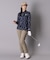 【ADABAT NAVY】シャダンモノグラム長袖ポロシャツ