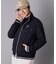 【ADABAT NAVY】モノグラムエンボスジップブルゾン