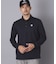 【ADABAT NAVY】トゥースチェックジャカード長袖ポロシャツ