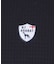 【ADABAT NAVY】トゥースチェックジャカード長袖ポロシャツ