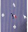 【ADABAT NAVY】モノグラムサッカー長袖ポロシャツ