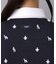 【ADABAT NAVY】モノグラムサッカー長袖ポロシャツ