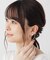 シルバー ダブルフープ イヤーカフ大