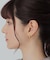 シルバー ペアシェイプ　イヤリング GP
