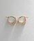 K10月形メッシュ フープピアス