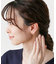 K18平甲中折れ フープピアス