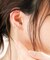 シルバー ダブルフープひねり イヤーカフ
