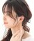 シルバー ダブルフープひねり イヤーカフ