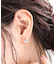 シルバー スモールフープ ワイドピアス