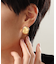 シルバー ニュアンスピアス アシンメプレート GP