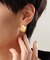 シルバー ニュアンスピアス アシンメプレート GP