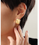 シルバー ニュアンスピアス アシンメプレート GP