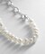 シルバー バロックパール チェーンミックス ブレスレットＳ