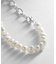 シルバー バロックパール チェーンミックス ブレスレットＳ