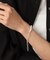 シルバー バロックパール チェーンミックス ブレスレットＳ
