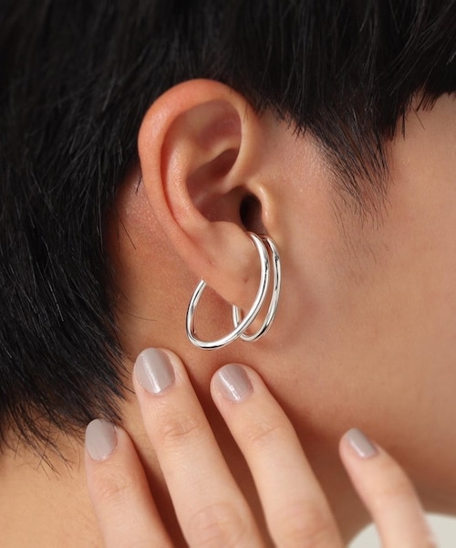 煌めく こだわりの オパール 14KGF イヤーカフ 上品 清楚 ノンホール