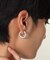 シルバー ハギーフープ ラウンドピアス
