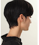 シルバー スモールフープ クロワッサンピアス GP