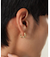 シルバー スモールフープ クロワッサンピアス GP