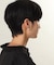 シルバー スモールフープ クロワッサンピアス