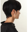 シルバー スモールフープ クロワッサンピアス