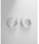 シルバー スモールフープ スクリューピアス