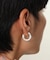 シルバー スモールフープ スクリューピアス