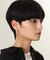 シルバー ニュアンスチェーン ダブルストレートピアス