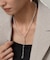 シルバー ミックスネックレス ケーブルチェーン２ＷＡＹネックレス