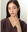 K18グリーンクォーツ ダブルアーム リング