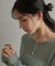 シルバー バロックパール 2WAYドロップ ネックレス