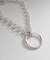 シルバー サークルモチーフ ダブルチェーンブレスレット